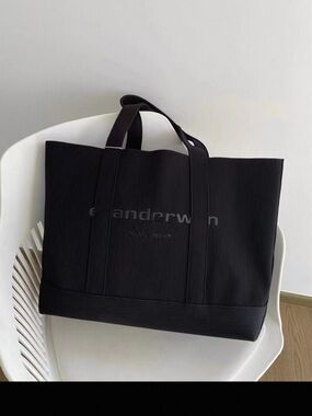 Alexander Wang Black Ribbed Tote